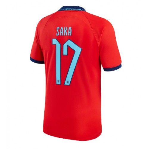 England Bukayo Saka #17 Bortedrakt VM 2022 Kortermet England Bukayo Saka #17 Bortedrakt VM 2022 Kortermet